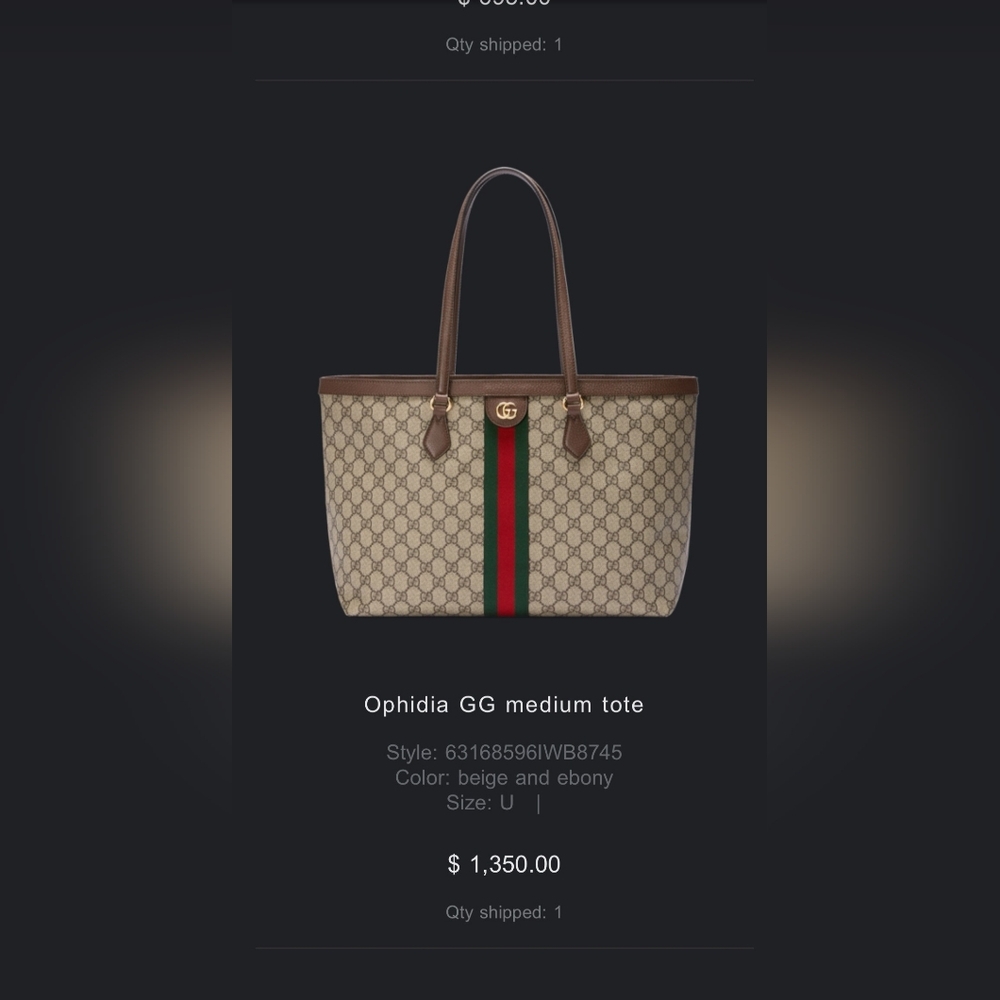 Gucci OPHIDIA Medium Tote